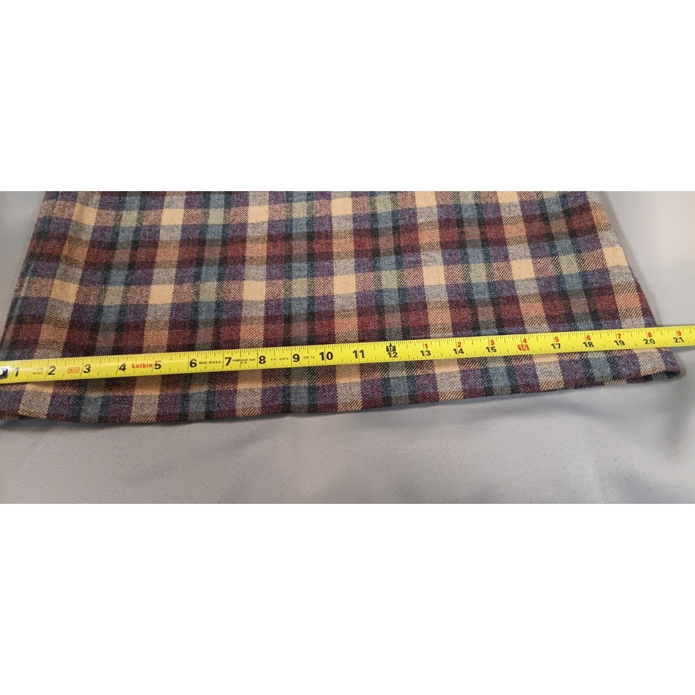 VTG Pendleton Midi Skirt Women's Plaid Wool Academia Preppy geek old money lux - Picture 8 of 10